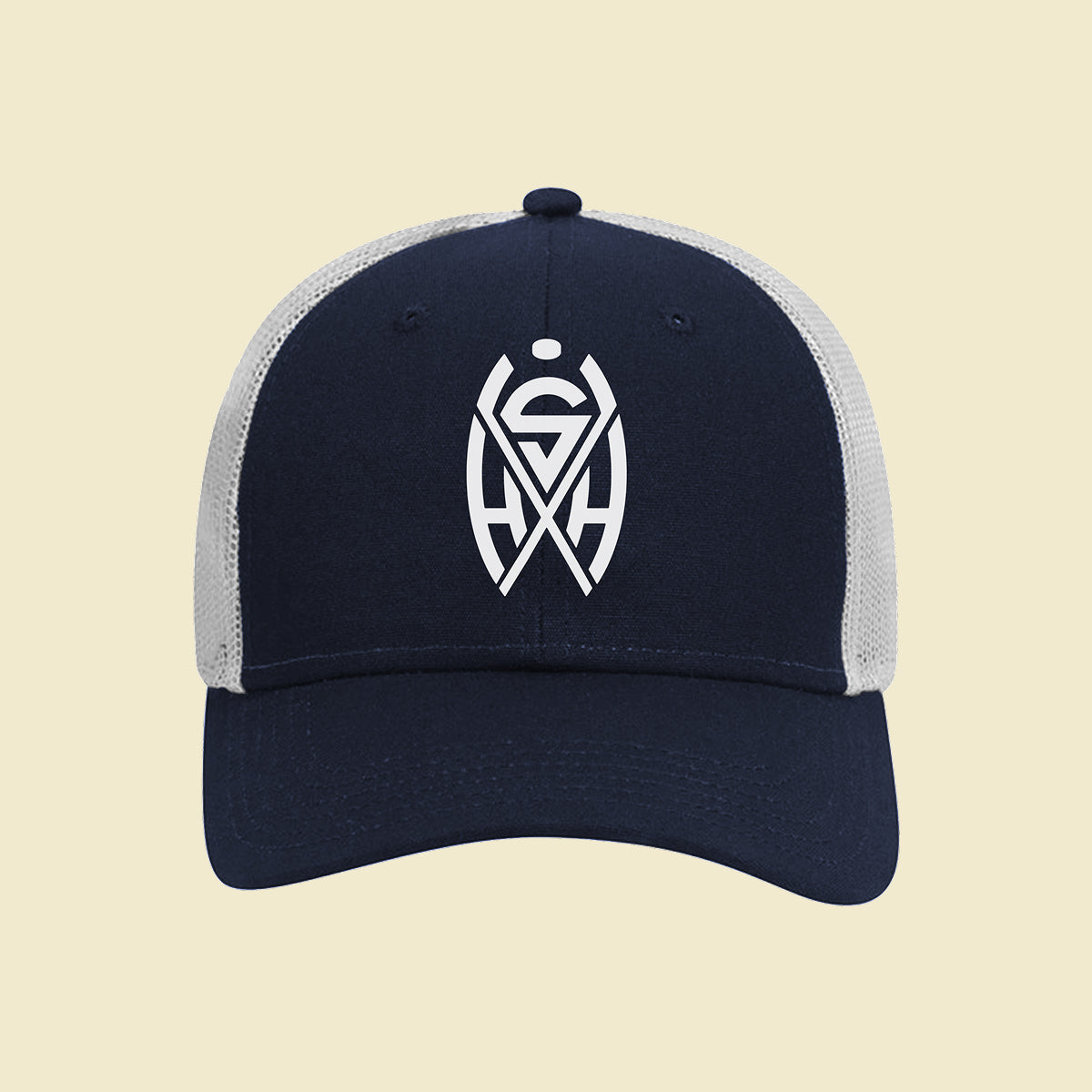 6 Panel Mesh Back Trucker Hat Back Split