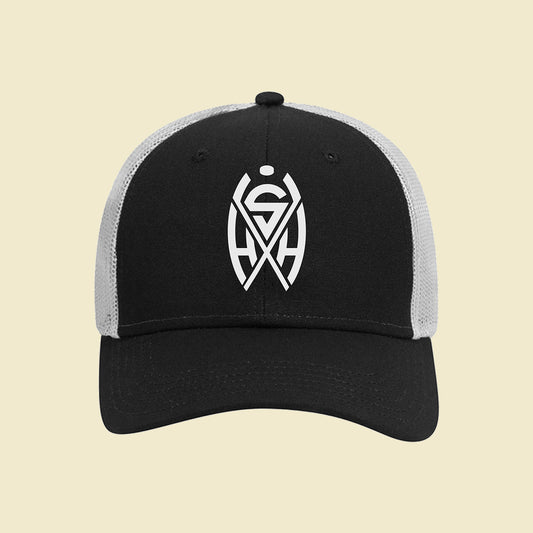 6 Panel Mesh Back Trucker Hat Back Split