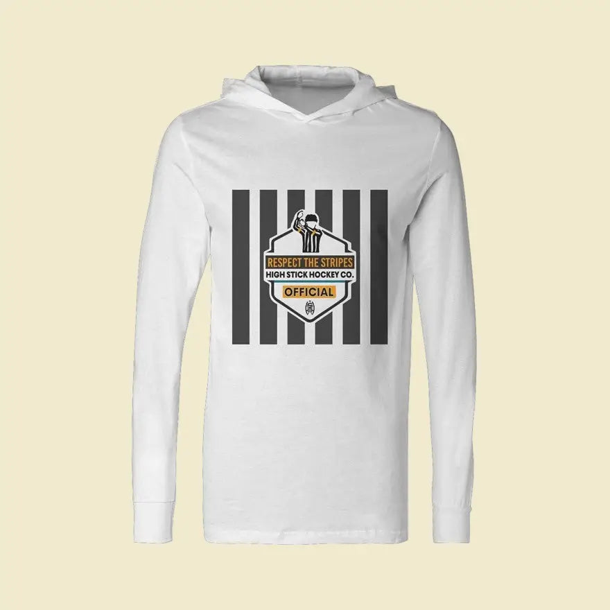 Respect the Stripes Jersey Hooded Long Sleeve Tee